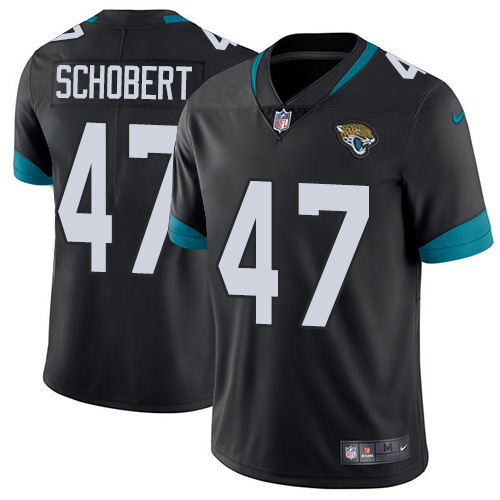 Men Nike Jacksonville Jaguars 47 Joe Schobert Black Team Color Stitched NFL Vapor Untouchable Limited Jersey